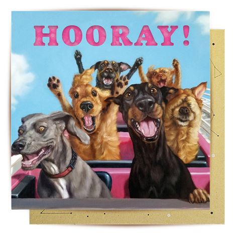 La La Land Rollercoaster Dogs Card