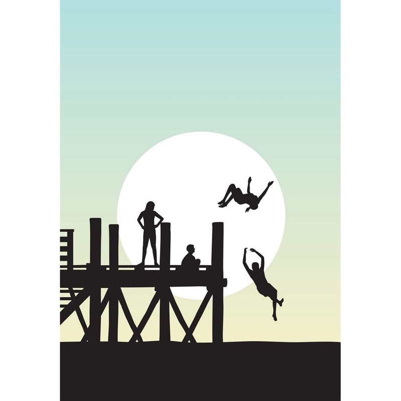 Glenn Jones Art - Off The Wharf - Humour Card