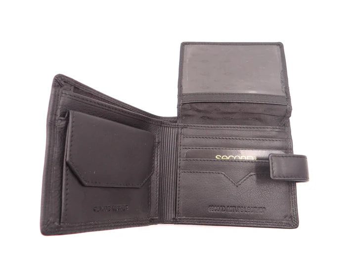 Second Nature Mens Tab Wallet with Fold Out - Black