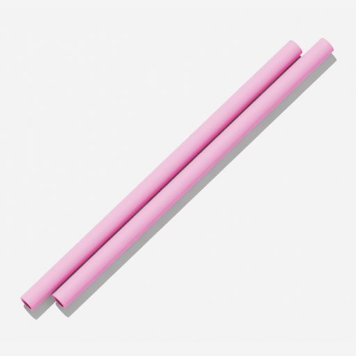 Bink Silicone Straws - 2 Pack - Bubble Gum