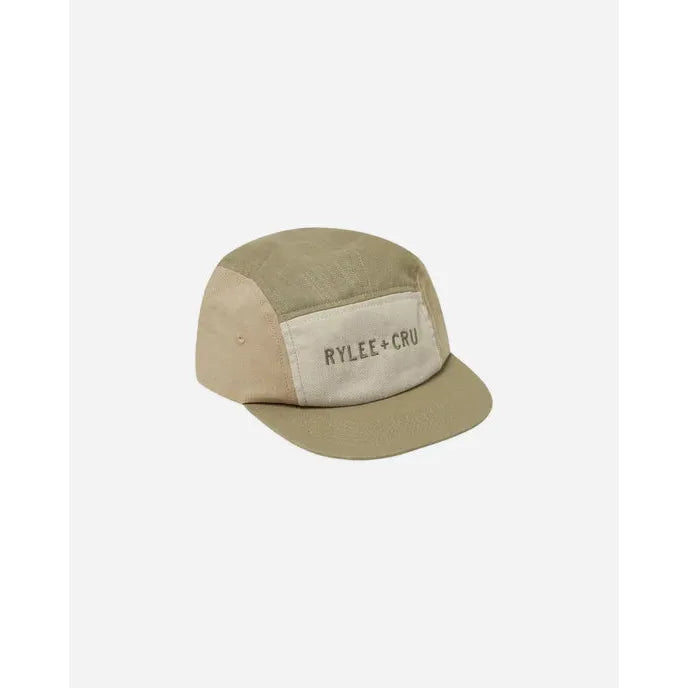 Rylee + Cru Skater Hat - Burgundy Pinstripe