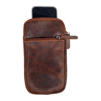 Greenwood Leather Phone Bag with Belt Loop
