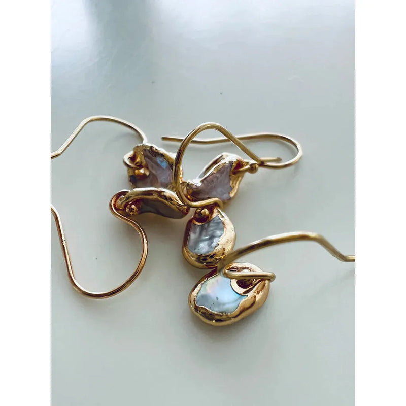 Twigg Pearl Nugget Earrings