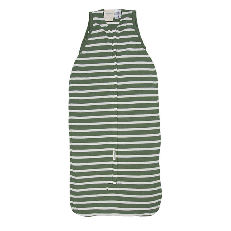 Woolbabe 3 Seasons Front Zip Sleep Bag - Fern Stripe