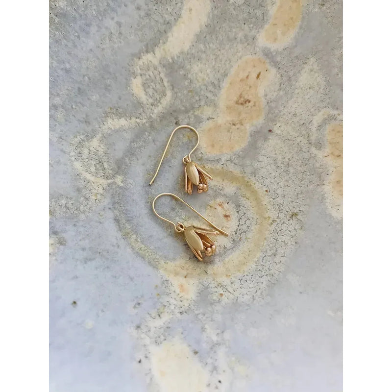 Twigg Lilly Flower Hook Earrings