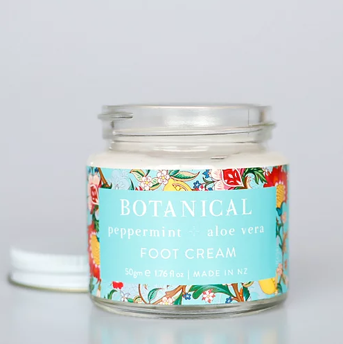 Botanical Peppermint and Aloe Vera Foor Cream 50gm Jar