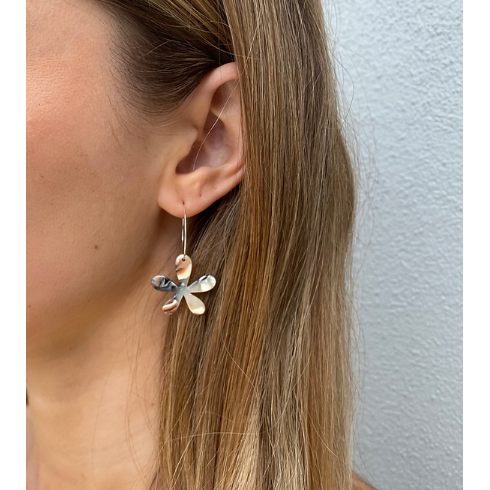 Twigg Dahlia Flower Earrings
