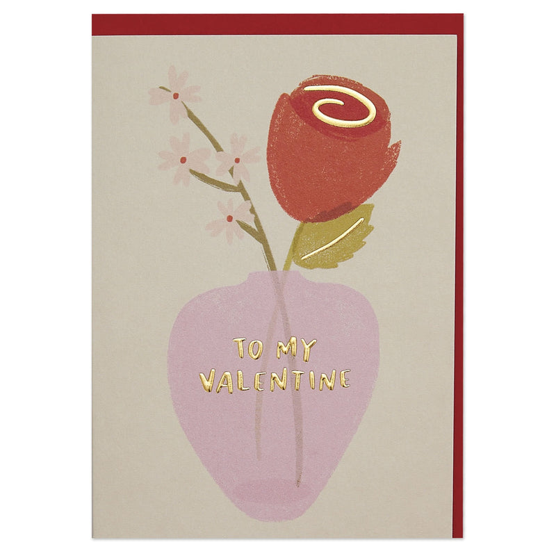 Raspberry Blossom - Bird Of Paradise - ValentineS Day Card
