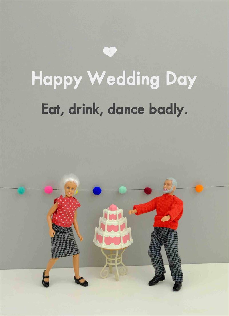 Bold & Bright - Happy Wedding Day - Wedding Card