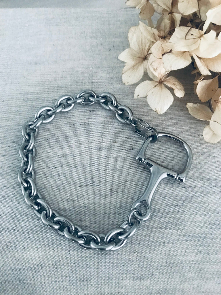 Twigg Hypoallergenic Stainless Steel Bit Bracelet - Silver