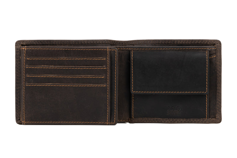 Greenwood Lithgow Leather Wallet - Brown