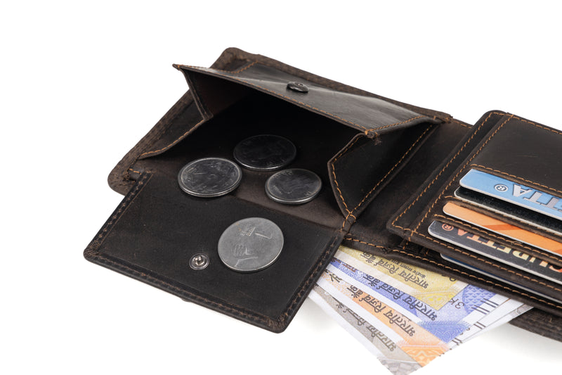 Greenwood Lithgow Leather Wallet - Brown