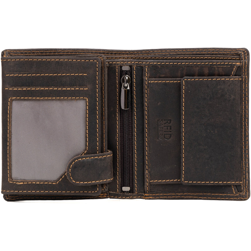 Greenwood Leather RFID Wallet - Brown