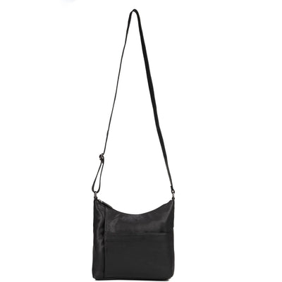 Greenwood Layla Leather Shoulder Bag - Black