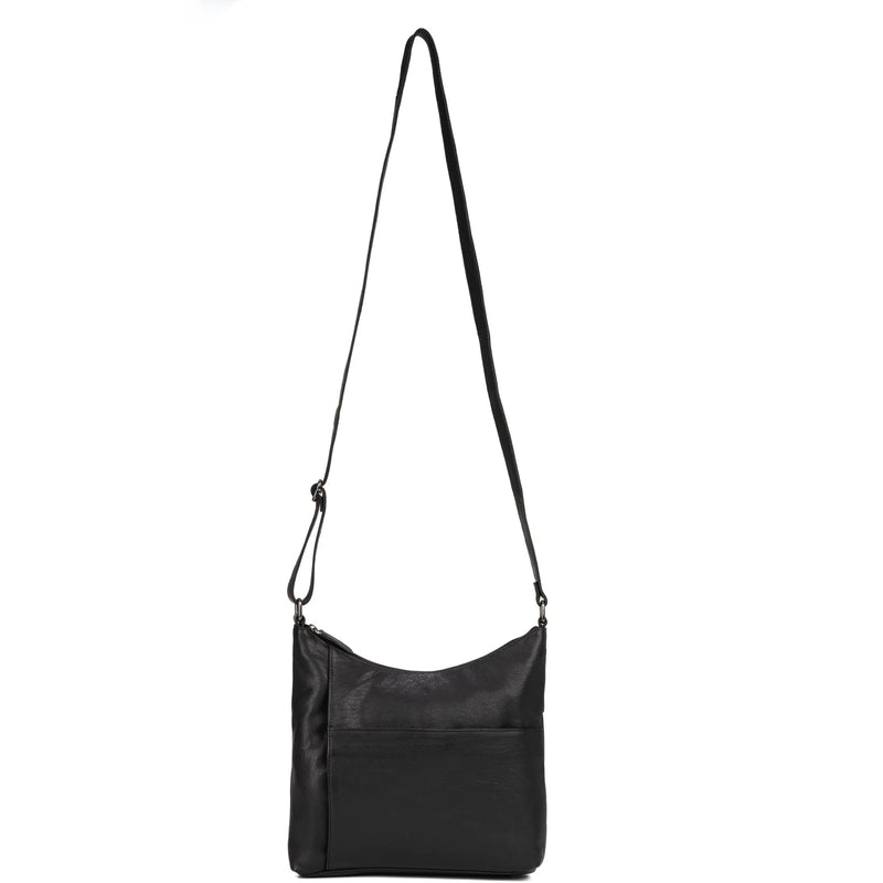 Greenwood Layla Leather Shoulder Bag - Black