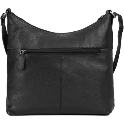Greenwood Layla Leather Shoulder Bag - Black