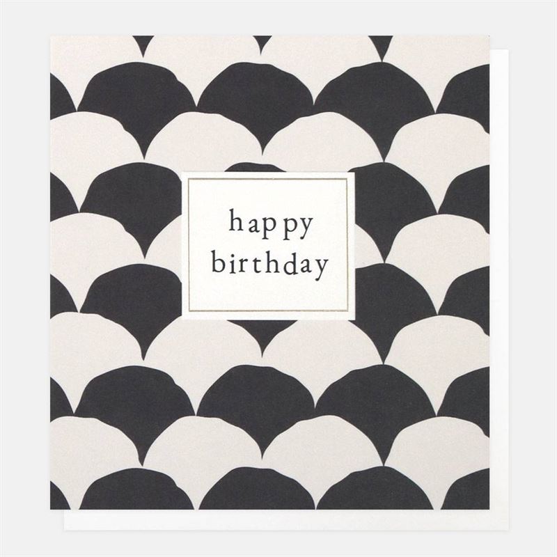 Caroline Gardner - Contrast Fan Happy Birthday - Birthday Card