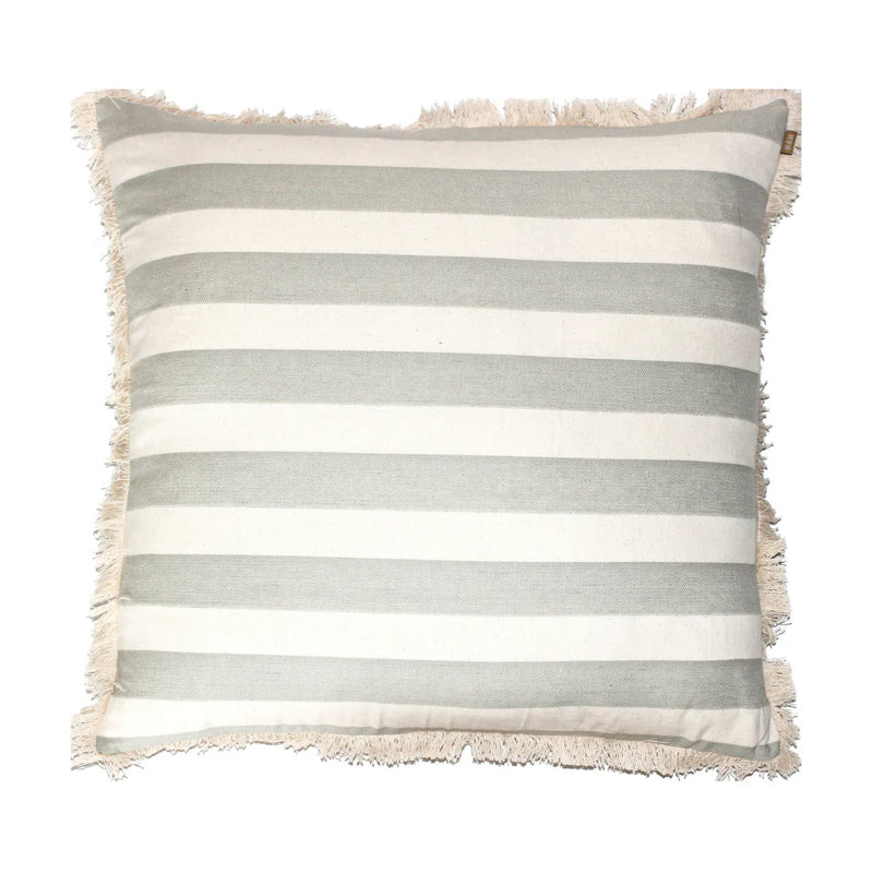 Bold Stripe Cushion - 60 x 60cm - Sage