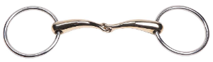 Curved Gold Training Snaffle