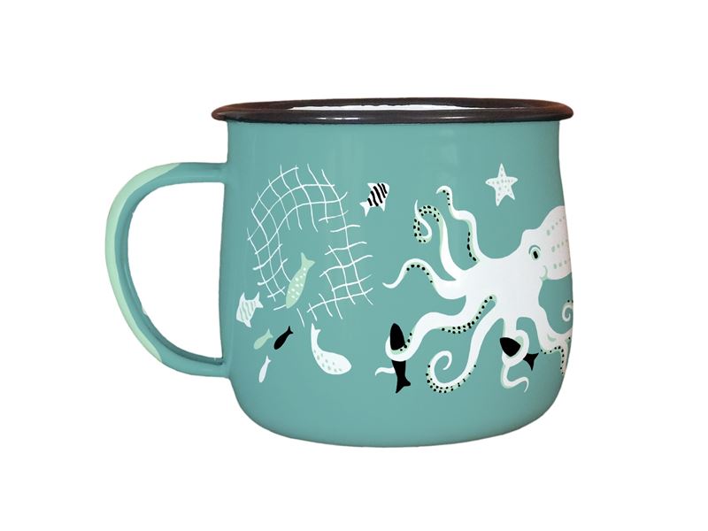 Wolfkamp & Stone - Kupe And Te Wheke - Enamel Mug