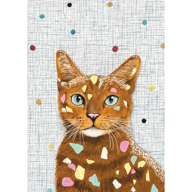 Katrina Greenslade - Lolly Cat - Card