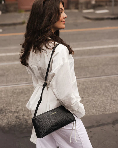 Louenhide Lara Handbag - Croc Black
