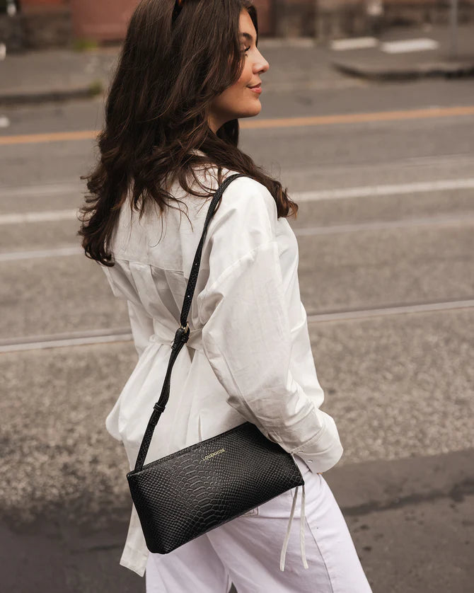 Louenhide Lara Handbag - Croc Black