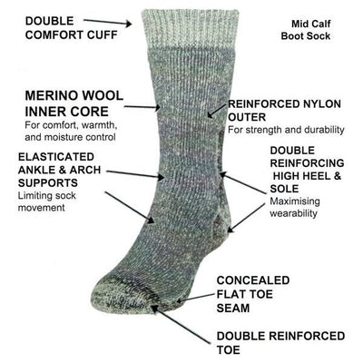 Comfort Sock Merino Boot Sock