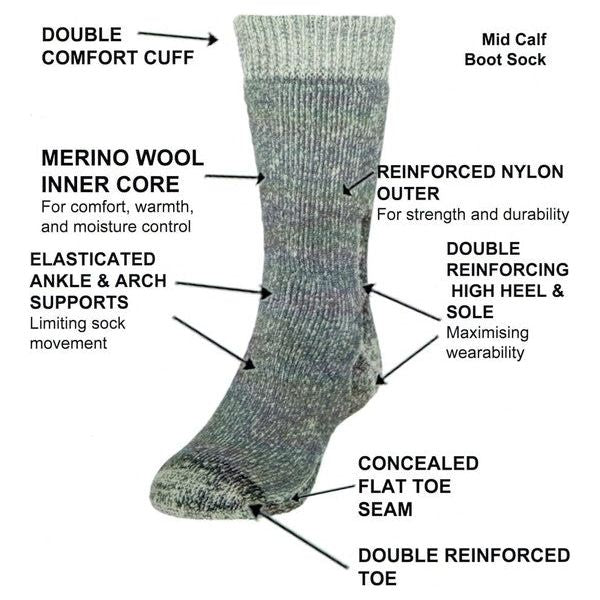 Comfort Sock Merino Boot Sock