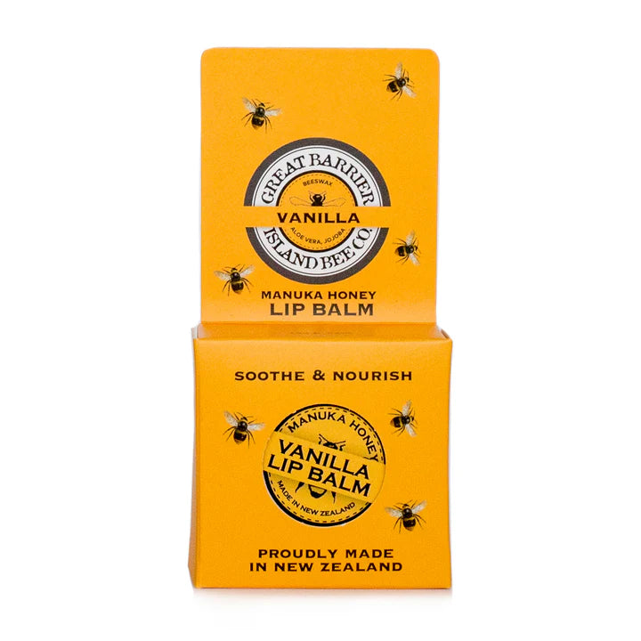GBI Kowhai and Vanilla Lip Balm Tin 15gm Boxed
