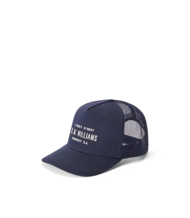 RMW Stencil Trucker Cap - Navy