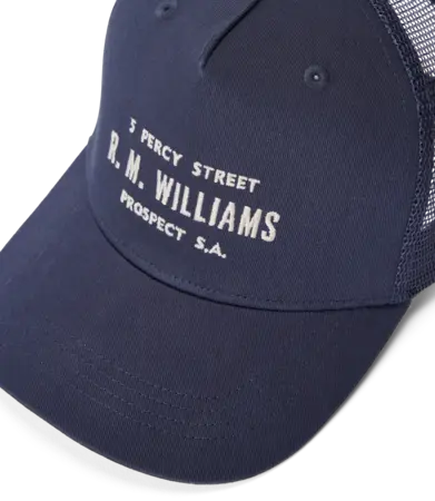 RMW Stencil Trucker Cap - Navy