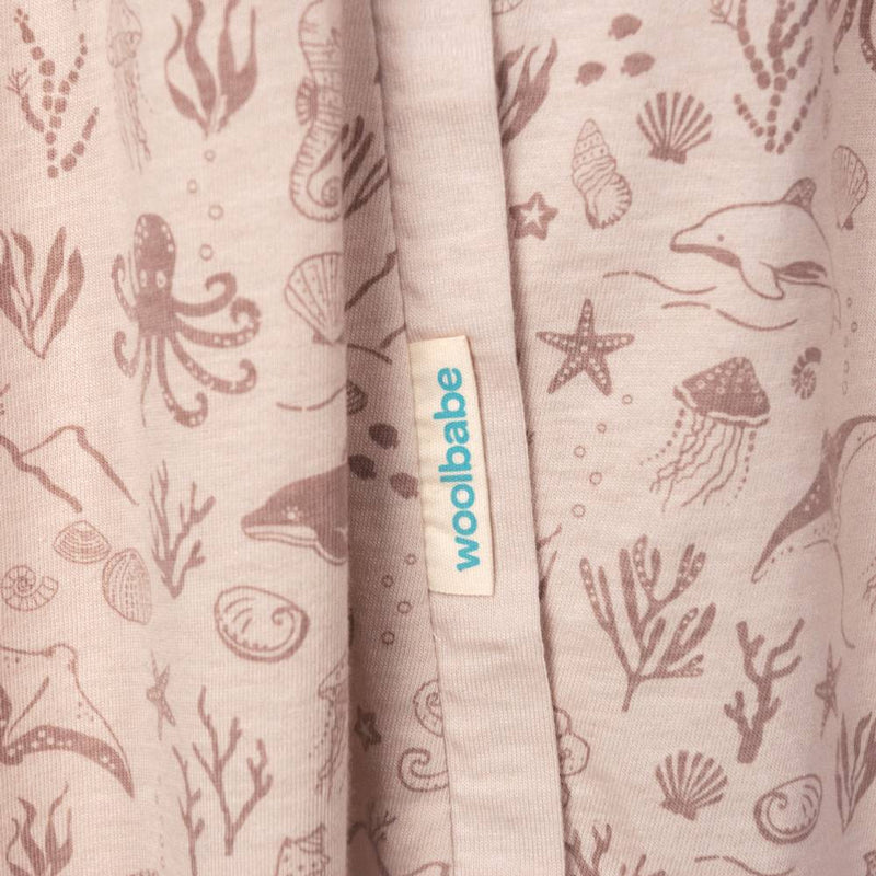 Woolbabe 3 Seasons Front Zip Sleep Bag - Dune Seascape