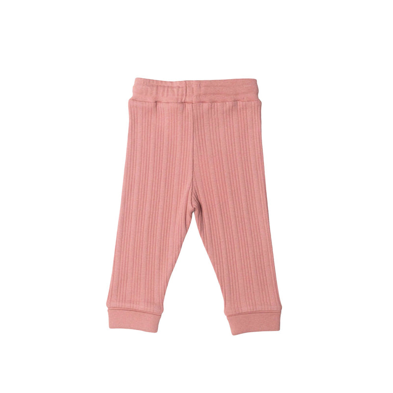 Woolbabe Organic Cotton/Merino Relaxed Pants - Dusk Marl