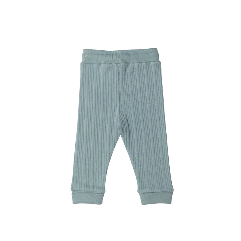 Woolbabe Organic Cotton/Merino Relaxed Pants - Tide Marl
