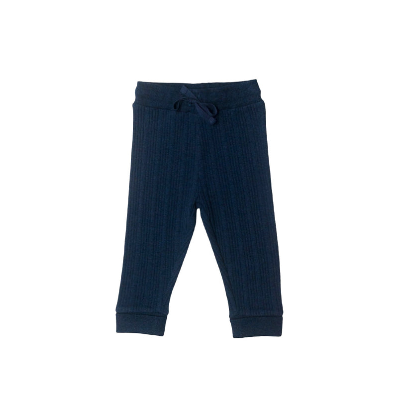 Woolbabe Organic Cotton/Merino Relaxed Pants - Tekapo Marl