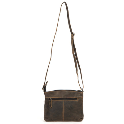 Greenwood Leather Shoulder Bag - Brown