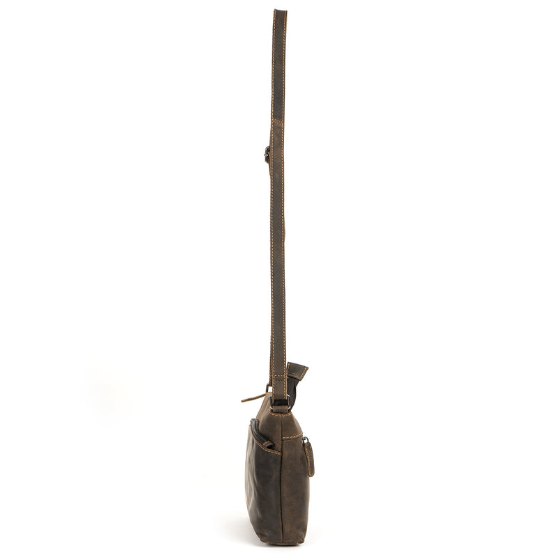 Greenwood Leather Shoulder Bag - Brown