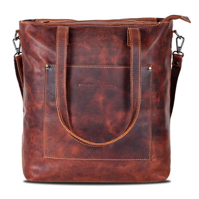 Greenwood Bunbury Classic Leather Tote - Sandal