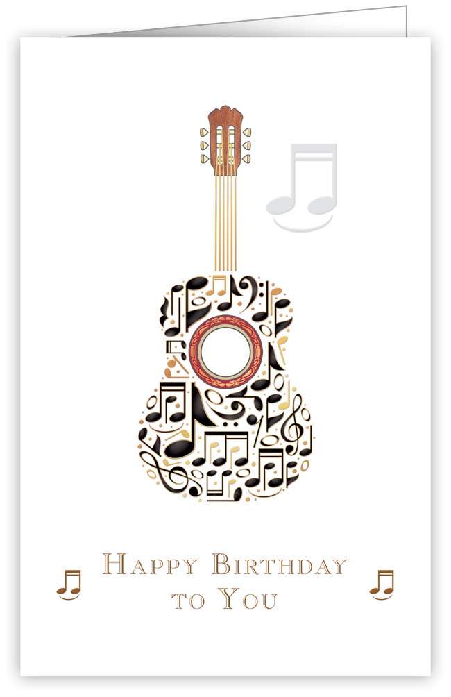 Quire Publishing - Guitar - Birthday Card