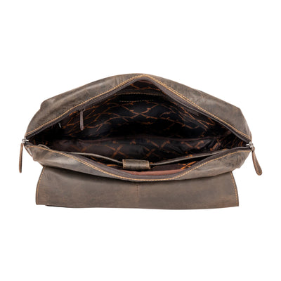 Greenwood Leather Melbourne Laptop Backpack - Brown