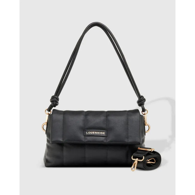 Louenhide Utah Puffer Shoulder Bag - Black