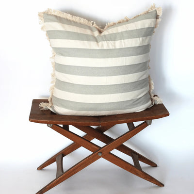 Bold Stripe Cushion - 60 x 60cm - Sage