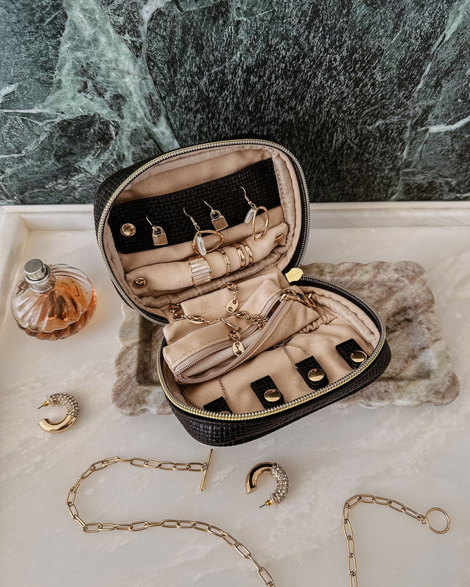 Louenhide Rita Jewellery Case - Black