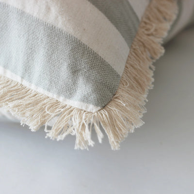 Bold Stripe Cushion - 60 x 60cm - Sage