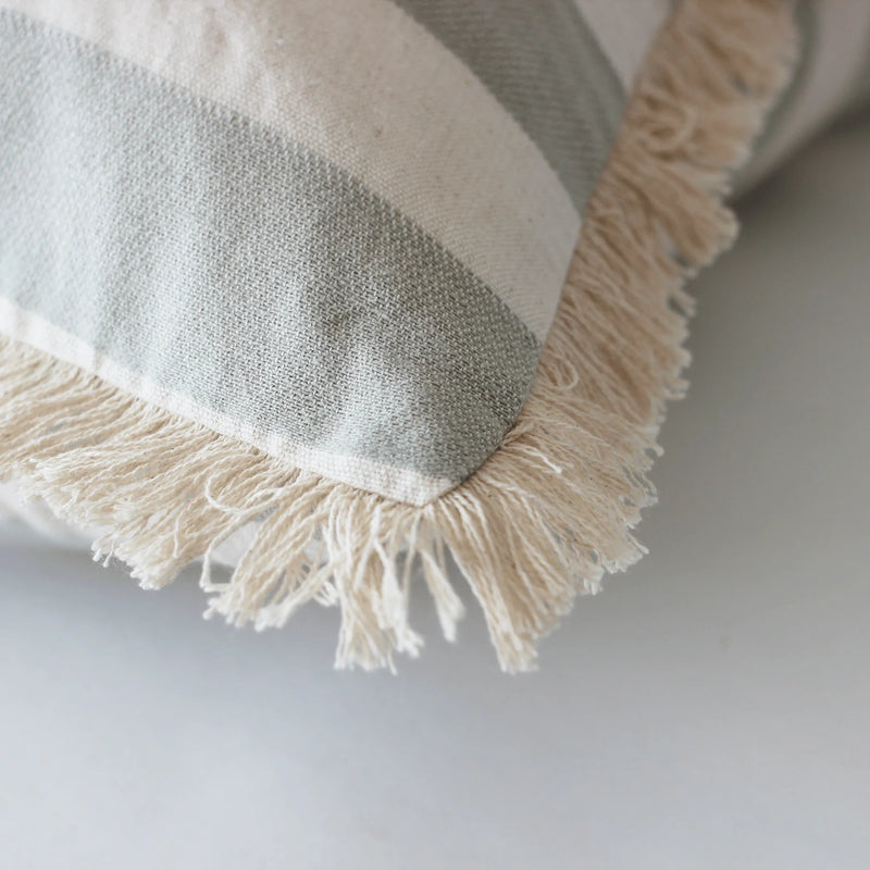 Bold Stripe Cushion - 60 x 60cm - Sage
