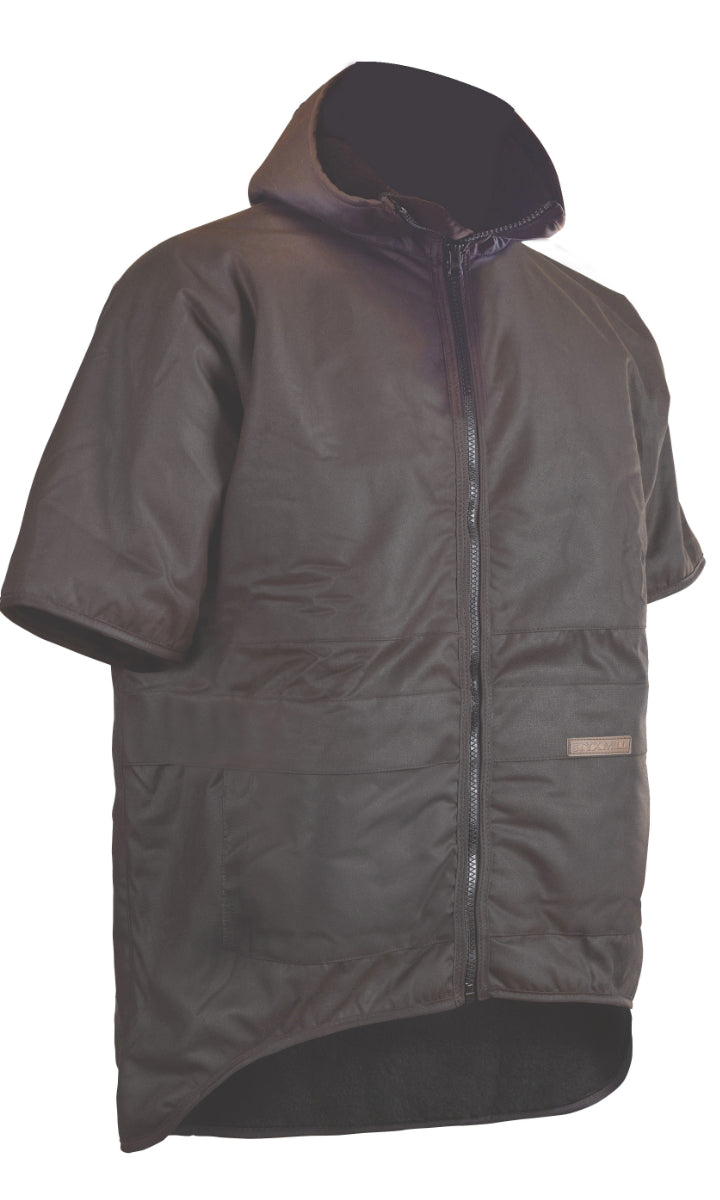 Styx Mill Hooded Short Sleeve Oilskin Jacket
