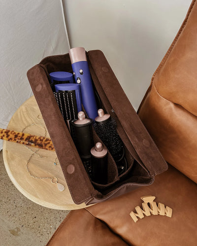 Louenhide Margot Hair Tool Travel Case - Chocolate