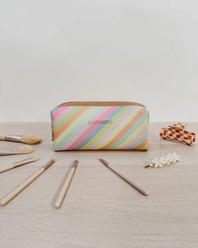 Louenhide Baby Emma Brianna Cosmetic Bag Set - Camel Stripe