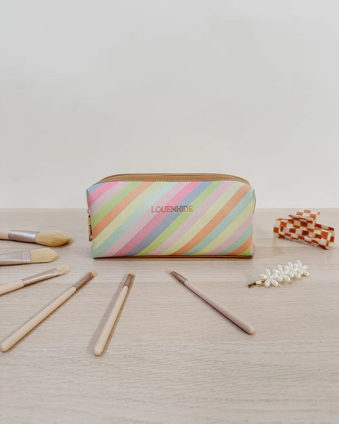 Louenhide Baby Emma Brianna Cosmetic Bag Set - Camel Stripe